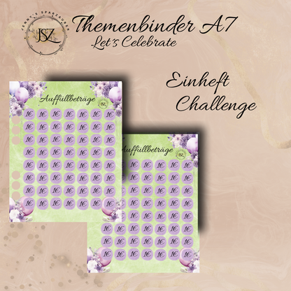 A7 Let´s Celebrate Themenbinder Reste(Ohne Binder)