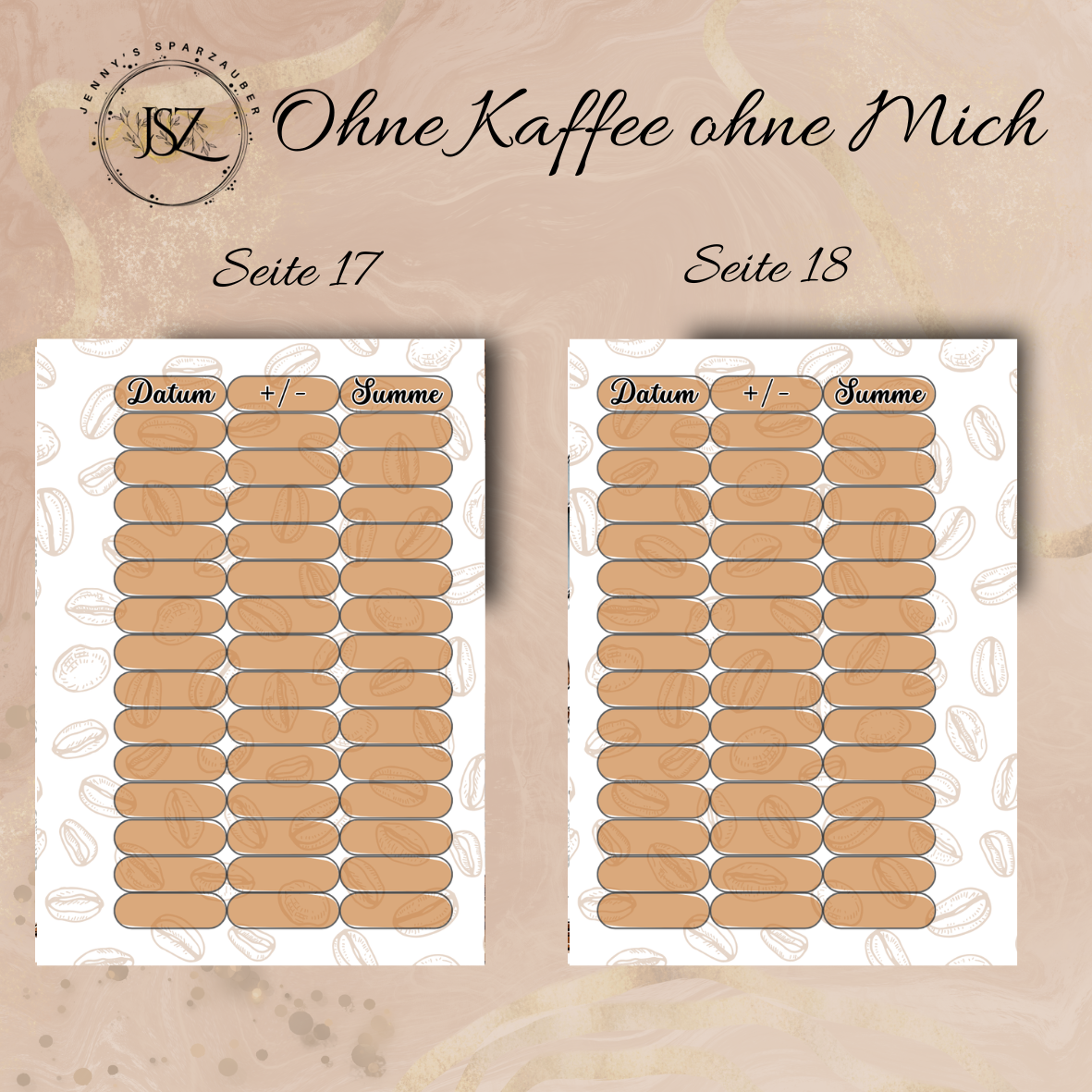 Ringbuch Ohne Kaffee ohne Mich