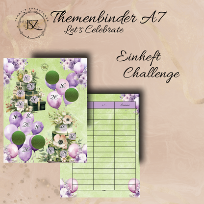 A7 Let´s Celebrate Themenbinder Reste(Ohne Binder)