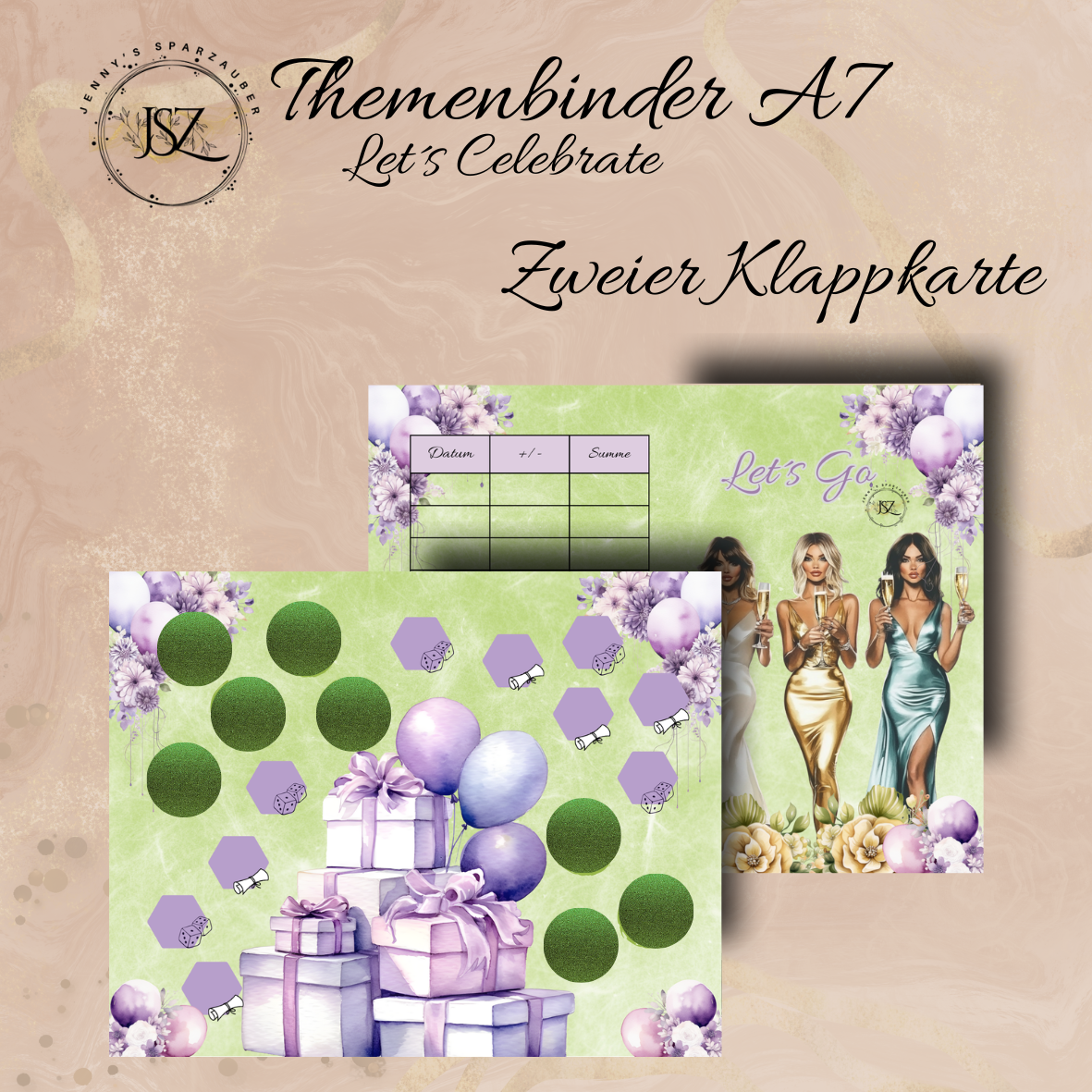 A7 Let´s Celebrate Themenbinder Reste(Ohne Binder)