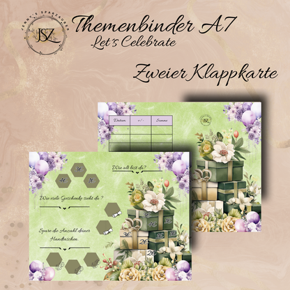 A7 Let´s Celebrate Themenbinder Reste(Ohne Binder)