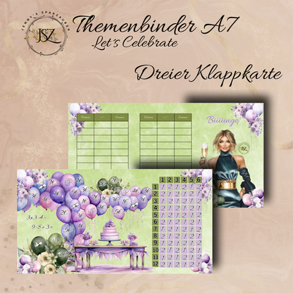 A7 Let´s Celebrate Themenbinder Reste(Ohne Binder)