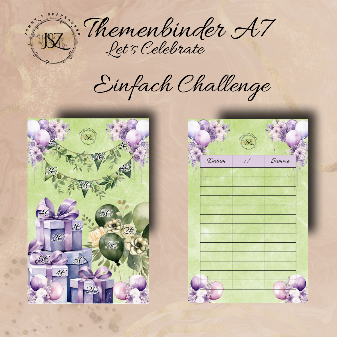A7 Let´s Celebrate Themenbinder Reste(Ohne Binder)