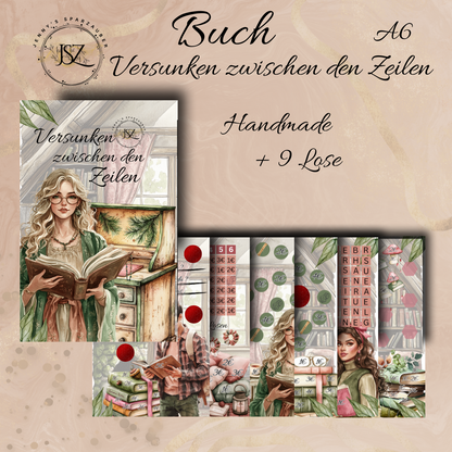 Buch Versunken zwischen den Zeilen A6