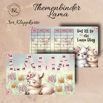 Themenbinder Lama (Ohne Binder)