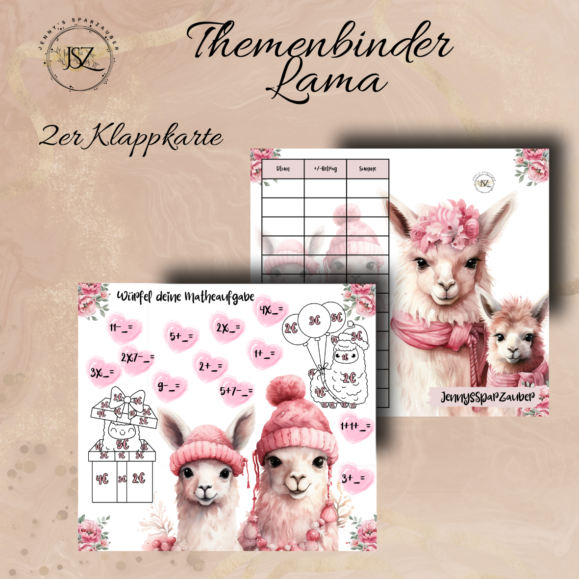 Themenbinder Lama (Ohne Binder)