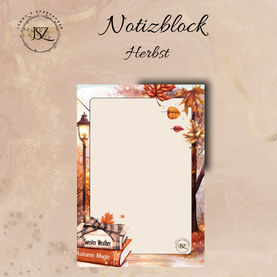 Notizblock Herbst